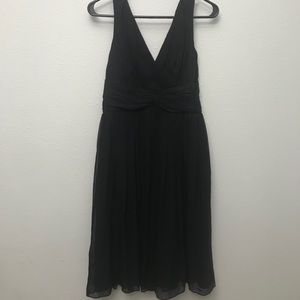 Donna Morgan Little Black Dress 100% Silk - Size 6